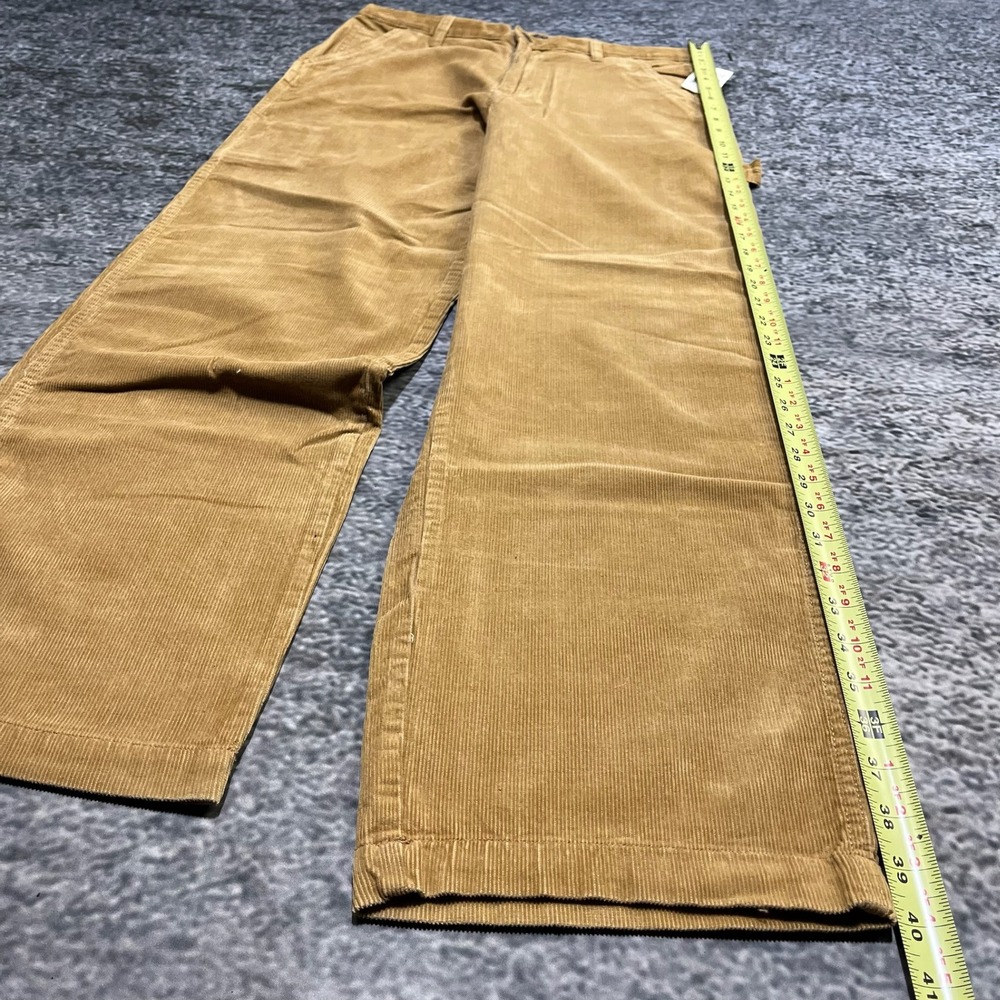 NWT Vintage Nautica Corduroy Pants Womens 6 (30x31) Tan‎ Carpenter Baggy Y2K - Picture 10 of 16